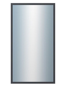 DANTIK - Zarámované zrcadlo - rozměr s rámem cca 50x90 cm z lišty KASETTE šedá (2758)