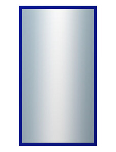 DANTIK - Zarámované zrcadlo - rozměr s rámem cca 50x90 cm z lišty PERLA modrá lesklá vysoká (2877)