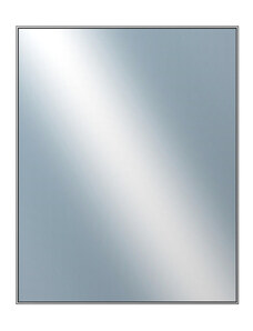 DANTIK - Zarámované zrcadlo - rozměr s rámem cca 80x100 cm z lišty Hliník šedá | P02-006 (7002006)