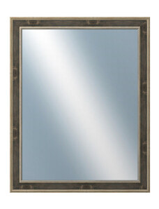 DANTIK - Zarámované zrcadlo - rozměr s rámem cca 80x100 cm z lišty TOOTH zlato černá (2780)