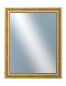 DANTIK - Zarámované zrcadlo - rozměr s rámem cca 80x100 cm z lišty KŘÍDLO velké zlaté patina (2772)