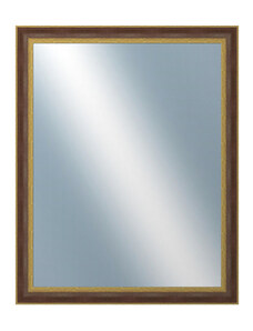 DANTIK - Zarámované zrcadlo - rozměr s rámem cca 80x100 cm z lišty ZVRATNÁ červenozlatá plast (3069)