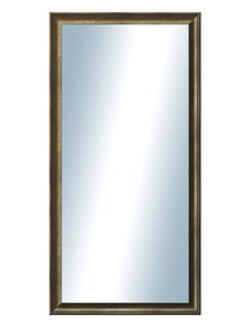 DANTIK - Zarámované zrcadlo - rozměr s rámem cca 50x100 cm z lišty Ferrosa bronzová (3143)