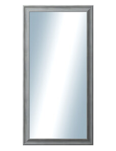 DANTIK - Zarámované zrcadlo - rozměr s rámem cca 50x100 cm z lišty KOSTELNÍ malá šedá (3167)