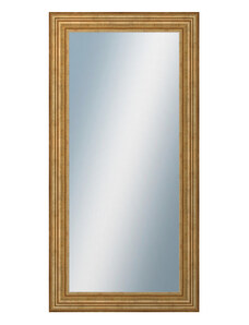 DANTIK - Zarámované zrcadlo - rozměr s rámem cca 50x100 cm z lišty HRAD zlatá patina (2822)
