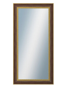 DANTIK - Zarámované zrcadlo - rozměr s rámem cca 50x100 cm z lišty ZVRATNÁ červenozlatá plast (3069)