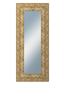 DANTIK - Zarámované zrcadlo - rozměr s rámem cca 50x120 cm z lišty KŘÍDLO zdobné zlaté (2890)
