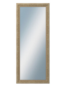DANTIK - Zarámované zrcadlo - rozměr s rámem cca 50x120 cm z lišty KŘÍDLO malé zlaté patina (2774)
