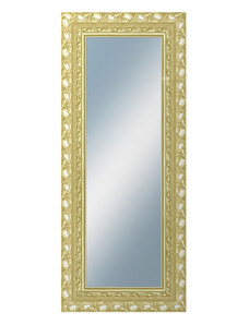 DANTIK - Zarámované zrcadlo - rozměr s rámem cca 50x120 cm z lišty ROKOKO zlatá házená (2882)