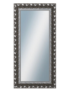 DANTIK - Zarámované zrcadlo - rozměr s rámem cca 60x120 cm z lišty ROKOKO grafitová (2884)