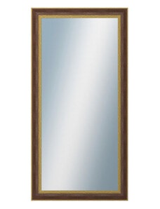 DANTIK - Zarámované zrcadlo - rozměr s rámem cca 60x120 cm z lišty ZVRATNÁ červenozlatá plast (3069)