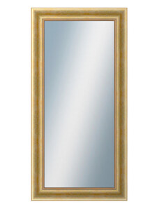 DANTIK - Zarámované zrcadlo - rozměr s rámem cca 60x120 cm z lišty KŘÍDLO velké zlaté patina (2772)