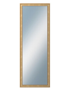 DANTIK - Zarámované zrcadlo - rozměr s rámem cca 50x140 cm z lišty TOOTH malá zlatá (3161)