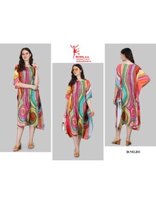 Šaty, BOHO, kaftan z rayonu s hedvábnou úpravou, boho dlouhé šaty 258