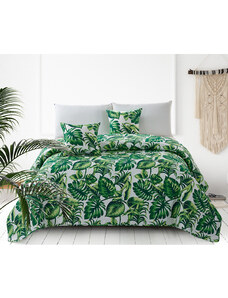 Edoti Quilted bedspread in the leaves Palms A546