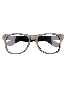 Sunmania Šedé čiré imidžové brýle Wayfarer