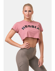 Nebbia Volný Fit & Sporty crop top old rose XS