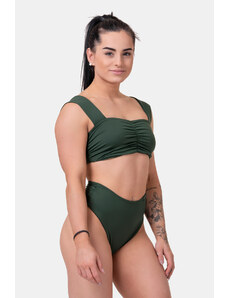 Nebbia Miami retro bikini - vrchní díl 553 dark green S