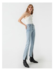Koton Džínové kalhoty s vysokým pasem s rozšířenými nohavicemi - Victoria Slim Jean