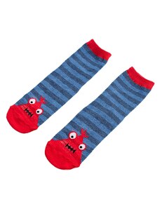 Shelvt children's socks with monster stripes
