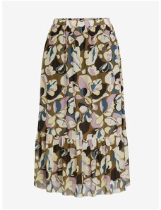 Khaki vzorovaná midi sukně Tom Tailor - Dámské