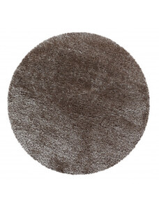 Ayyildiz koberce Kusový koberec Brilliant Shaggy 4200 Taupe kruh - 80x80 (průměr) kruh cm