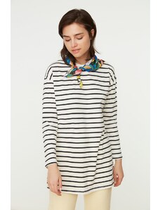 Trendyol Black Striped Knitted Tunic