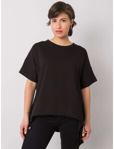 Fashionhunters Černé tričko od Aleny RUE PARIS