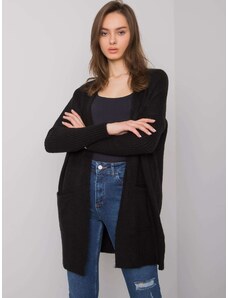 Fashionhunters Černý svetr s kapsami od Barreiro RUE PARIS