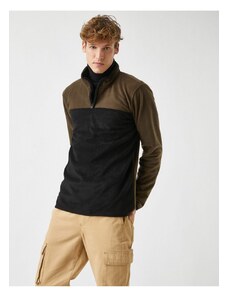 Koton Half Zipper Fleece Sweatshirt