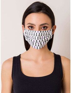Fashionhunters Bílá ochranná maska s ananasem