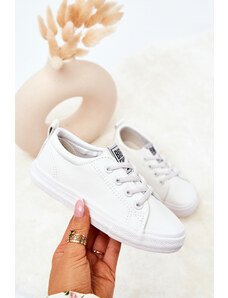 BIG STAR SHOES Leather Sneakers BIG STAR JJ374024 White