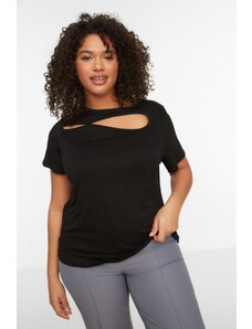 Trendyol Curve Black Cut-Out Detailed Knitted Blouse