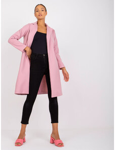 Dámský kabát Fashionhunters Dusty Pink