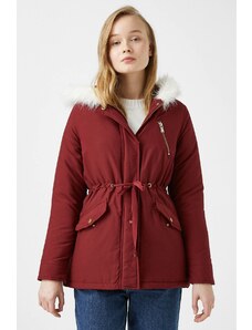 Koton Women's Claret Red Parka