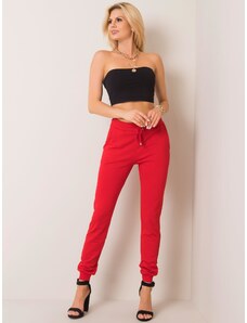 Fashionhunters Červené Faster kalhoty