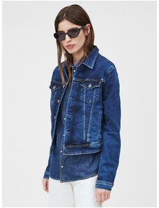 Modrá dámská džínová bunda Pepe Jeans Core - Dámské