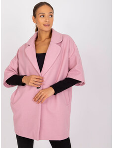Fashionhunters Světle růžový kabátek na jeden knoflík od Aliz RUE PARIS