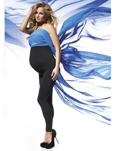 Bas Bleu Maternity leggings ANABEL made of insulated fabric and high waist