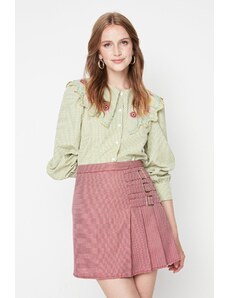 Trendyol Dried Rose Epaulette Detailed Mini Woven Skirt