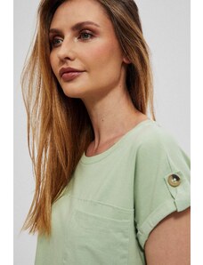 Moodo Tričko s kapsou - zelené