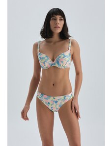 Dagi Salmon - Blue Covered Bikini Top