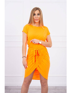 Kesi Zavazované šaty s psaníčkovým spodním oranžovým neonem