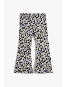 Koton Girls' Purple Patterned Pants
