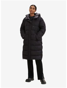Černý dámský zimní prošívaný oboustranný kabát Tom Tailor - Dámské