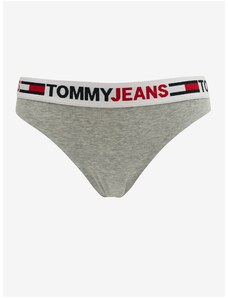 Tommy Hilfiger Světle šedé dámské žíhané kalhotky Tommy Jeans - Dámské