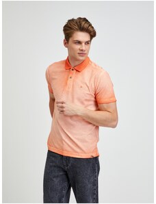 Oranžové pánské polo tričko LERROS - Pánské
