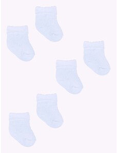 Yoclub Unisex's Baby Turn Cuff Cotton Socks 3-pack SKA-0009U-0100