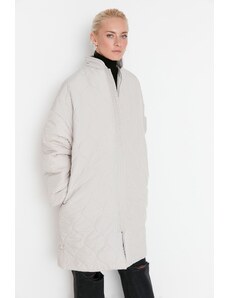 Trendyol Stone Oversize Quilted Puffy Coat