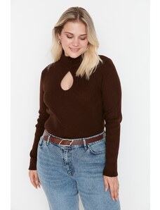 Trendyol Curve Brown Knitwear Sweater